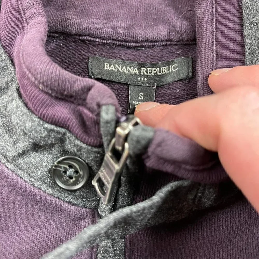 Banana republic track jacket zip sweatshirt